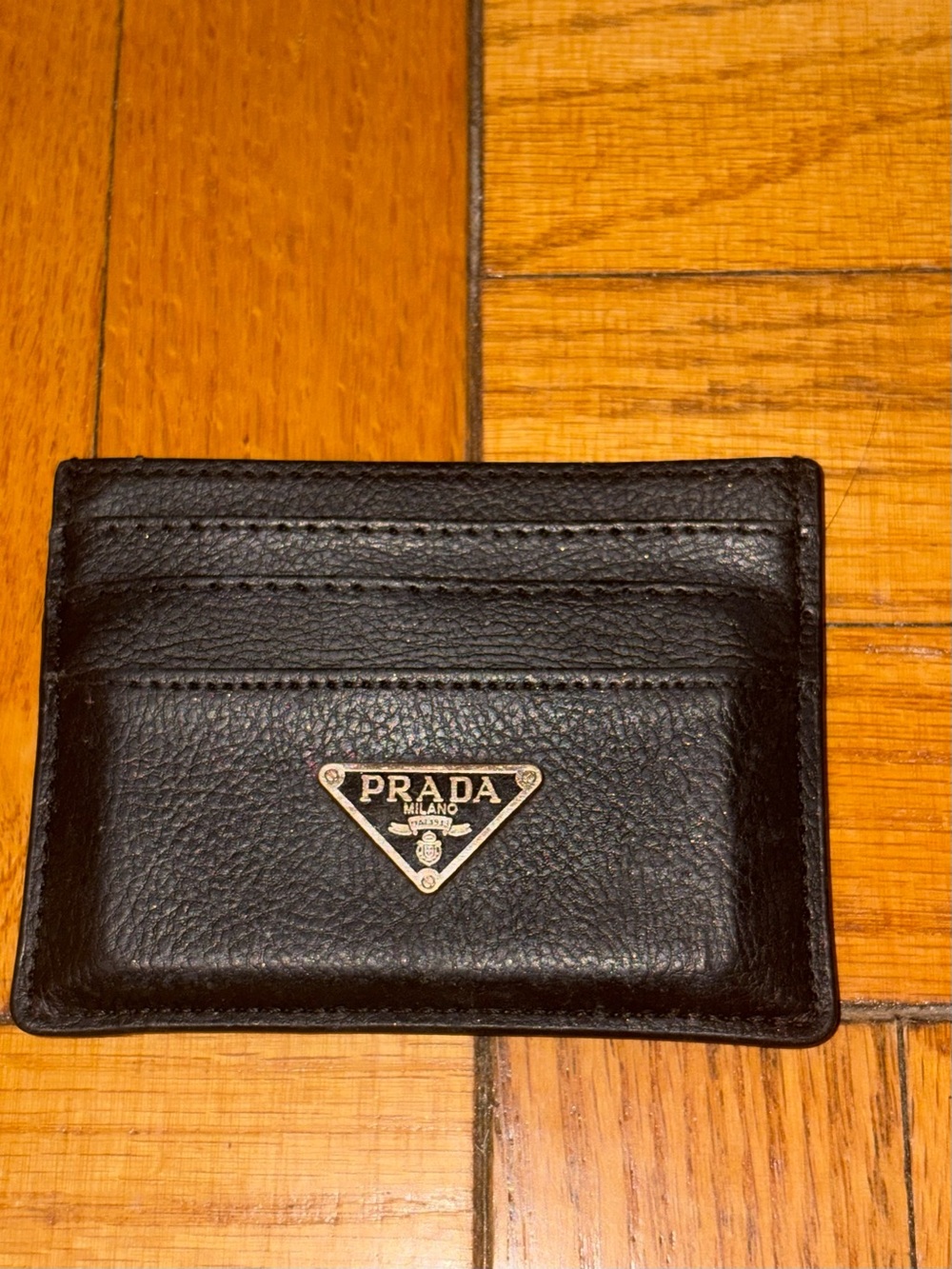 """Prada"" Black Card Holder
